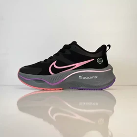 کفش راحتی زنانه نایکی طرح لبخند مشکی قرمز