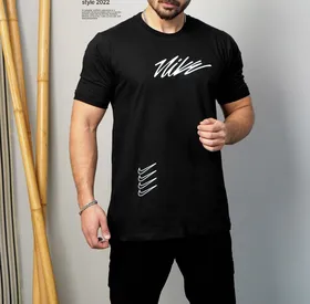تیشرت پنبه NIKE 4 رنگ مشکی