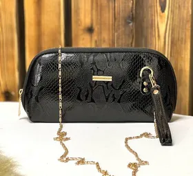 کیف طرح دار ورنی زنانه