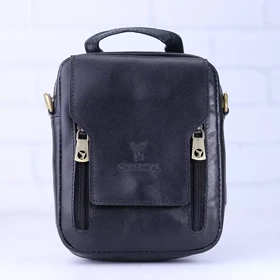 کیف دوشی چرم چرمسال کوچک کد 571 (مشکی)
