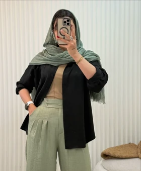 شومیز پشت دکمه