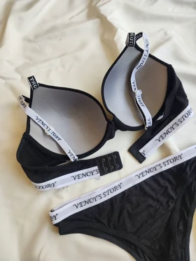 ست شورت و سوتین نخی کد: 9138