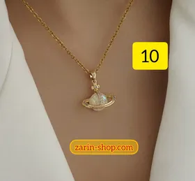 گردنبند زنانه استیل طرح طلا