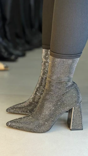 690 - نیم بوت استرج تمام نگینی690