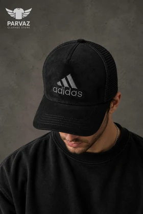 کلاه بیسبالی مخمل وارداتی مدل ADIDAS _ مشکی