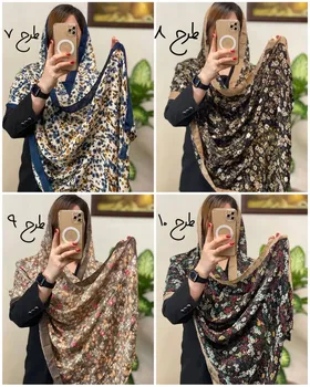 شال نخ پنبه طرحدار 3718