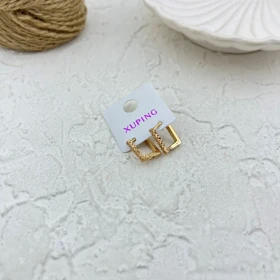 گوشواره زنانه مدل قلبی نگین‌دار ژوپینگ، انتخابی شیک