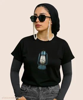 کراپ زنانه نوستالژی طرح فانوس