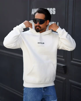 هودی مردانه دورس سه‌نخ طرح Dream Inspire