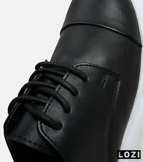 کفش کتانی مردانه مشکی BERSHKA
