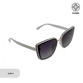 عینک قاب چهارخونه طرح باربری (سفید)