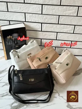 کیف دوشی جادار زنانه جلو پلاک