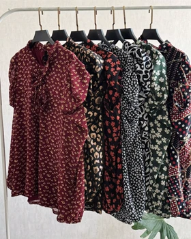 شومیز حریر آستین پفی 6