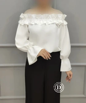 شومیز نیلای 3011