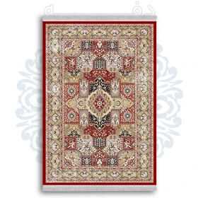 فرشینه از جنس پارچه هازان مخمل ترک طرح سنتی و مدرن برند دفه کد DDSMM404