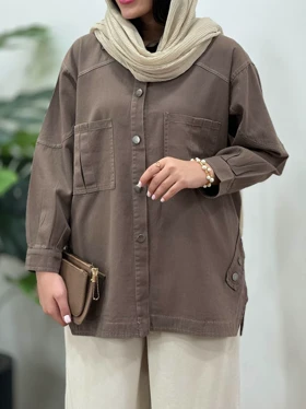 مانتو کتان کاغذی اوران(ایراد دار)