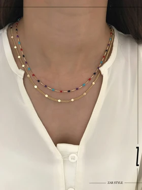 گردنبند میناکاری ملیله‌ای