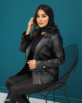 کراپ کت چرم درجه یک