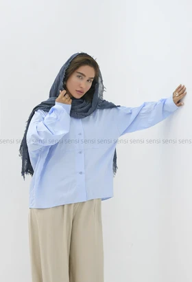 شومیز لینن باکسی