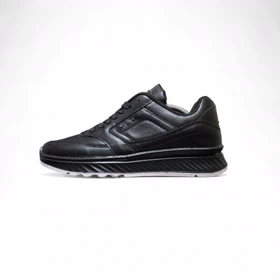 کفش مردانه چرمی مدل اکو بیوم مشکی سفید