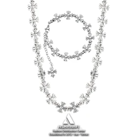 گردنبند و دستبند کروم هارتز Cross Necklace & Bracelet S01