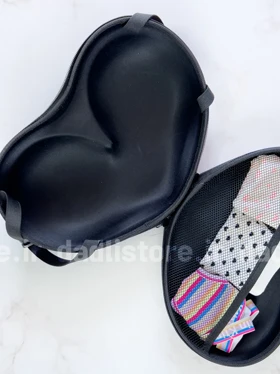 کیف لباس زیر قلبی صورتی تیره طرح ویکتوریا سکرت