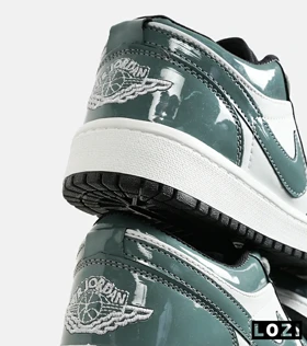 کفش کتانی مردانه و زنانه سفید فیلی ورنی NIKE jordan 1