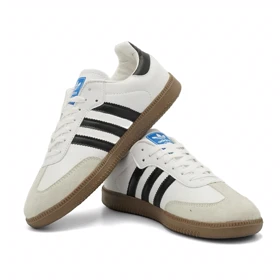کفش کتانی مردانه مدل samba - 0048_black_White