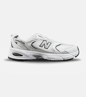 کفش کتانی مردانه و زنانه سفید نقره ای NEW BALANCE 530
