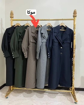 مانتو دانشجویی مدل بلند دو یقه آستین مچی کد 2992