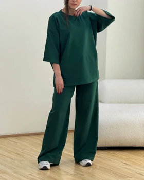 ست تیشرت و شلوارگلکسی قواره دار