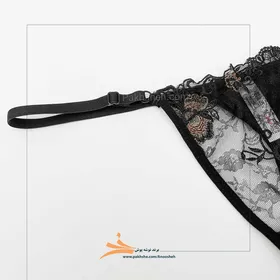 ست جلوبلند دکلته فنردار برند نوشه پوش