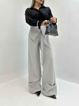 شلوار پارچه ای 2 تیکه