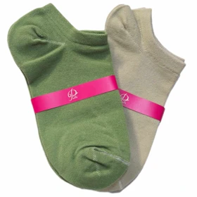 جوراب قوزکی نخ پنبه سبز