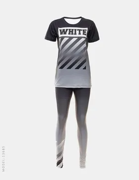 ست تیشرت و شلوار زنانه Off-White