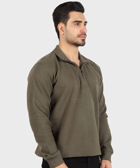 دورس نیم زیپ مردانه یقه سه سانت 0642