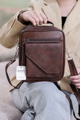 کیف مردانه کد 16360 (قهوه ای)