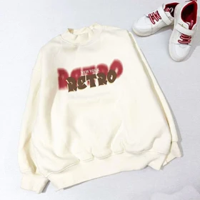 بلوز بچه گانه وارداتی RETRO شیری رنگ