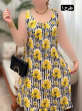 پیراهن نخی پشت بندی 3300