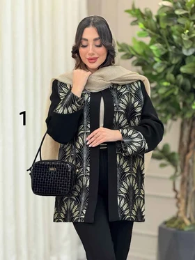 مانتو طرح دار سیمین