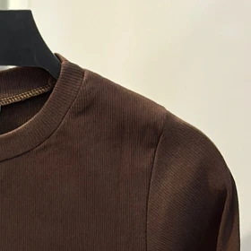 بادی یقه گرد قهوه ای