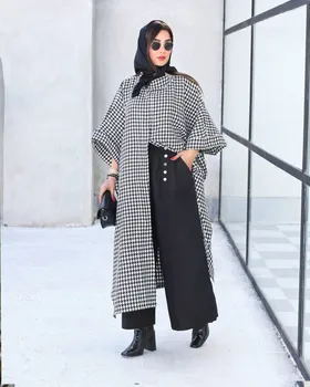 کار دوتیکه شتل به همراه دامن شلواری کد 2262