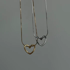 گردنبند قلب استیل