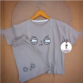 ست کراپ و شورتک چشم