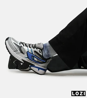 کفش کتانی بزرگ پا نقره ای آبی DIESEL S-SERENDIPITY SPORT مدل 6918