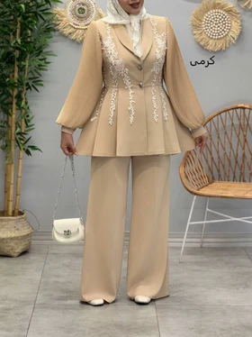 3045-کت و شلوار مزونی دلبر (ایراد دار)