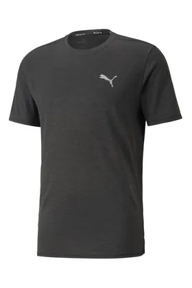تیشرت مردانه آستین کوتاه مشکی RUN FAVORITE HEATHER TEE