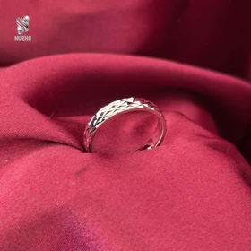 حلقه نقره مردانه کدhm1027