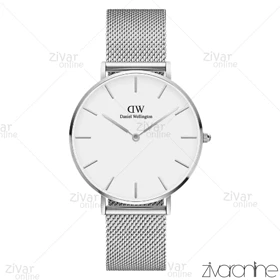 ست ساعت دنیل ولینگتون حصیری سیلور صفحه سفید 103651