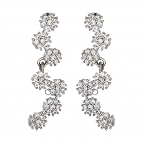 گوشواره زنانه مجلسی نگین‌دار